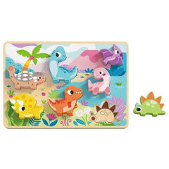 Dinosaur Block Puzzle - 8pcs