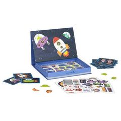 Space Themed Magnetic Travel Play Box - 12pcs