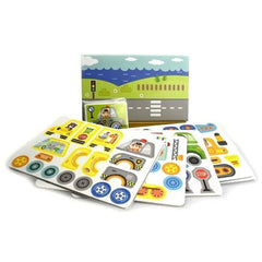 Transportation Themed Magnetic Travel Play Box - 80pcs