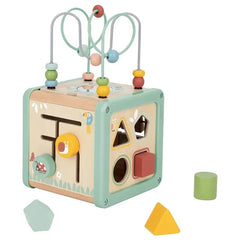 Wooden Activity Play Cube - 6pcs