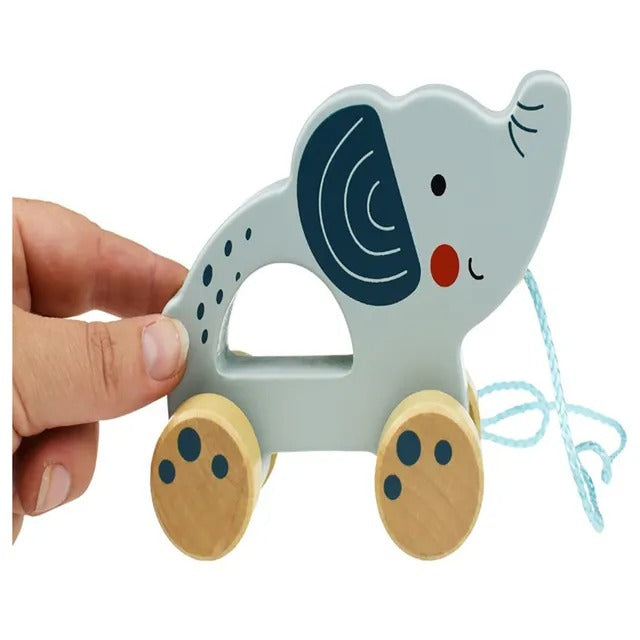 Wooden Elephant Pull Along Toy