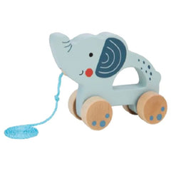 Wooden Elephant Pull Along Toy