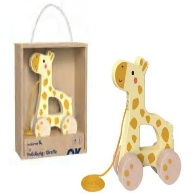 Wooden Giraffe Pull Along Toy