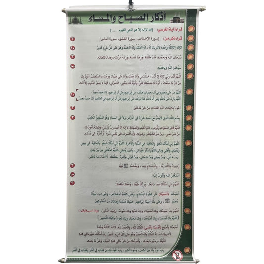 Morning and evening remembrances poster