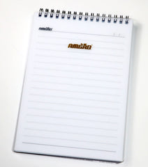 Spiral Notebook with Transparent Cover and Top Spiral Binding – 80 Sheets – Ruled – 80 GSM – 146 × 212 mm