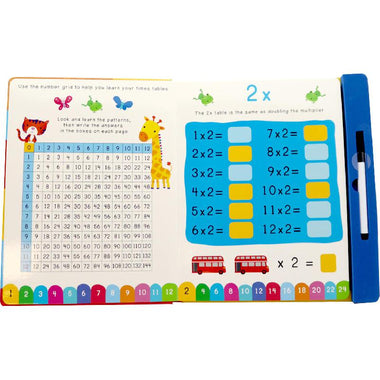 Times Tables – Wipe Clean | Reusable Multiplication Practice Book for Children