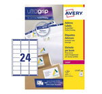 ADDRESS LABELS L7159-100 WITH ULTRAGRIP AND QUICKPEEL TECHNOLOGY, 63.5 X 33.9 MM, 24 LABELS PER SHEET, 100 SHEETS PER PACK