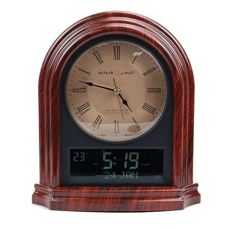 Al Fajr CA-21 Classic Table Clock (Analog and Digital)