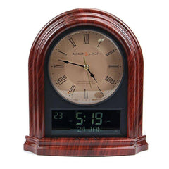 Al Fajr CA-21 Classic Table Clock (Analog and Digital)