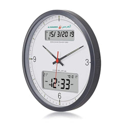 Al Harameen Azan Round Wall Clock HA-7003 | ساعات أذان الحرمين