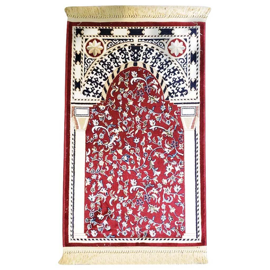 Al Munawara Prayer Mat Red سجادة المدينة المنورة احمر