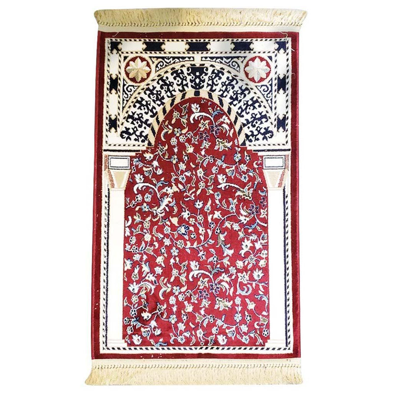 Al Munawara Prayer Mat Red سجادة المدينة المنورة احمر