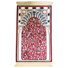 Al Munawara Prayer Mat Red سجادة المدينة المنورة احمر