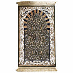 Al Rawdah Mehrab Premium Prayer Mat Green سجادة روضة المحراب اخضر