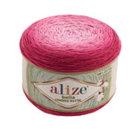 Alize Bella Ombre Bati̇K 100% Cotton Yarn 1 Big Skein 250 gr 900 mt 984 Yards