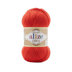 Alize - DİVA Silk Acrylic Yarn 100% Microfiber Acrylic Yarn 1 Ball skeins 100gr 383yds