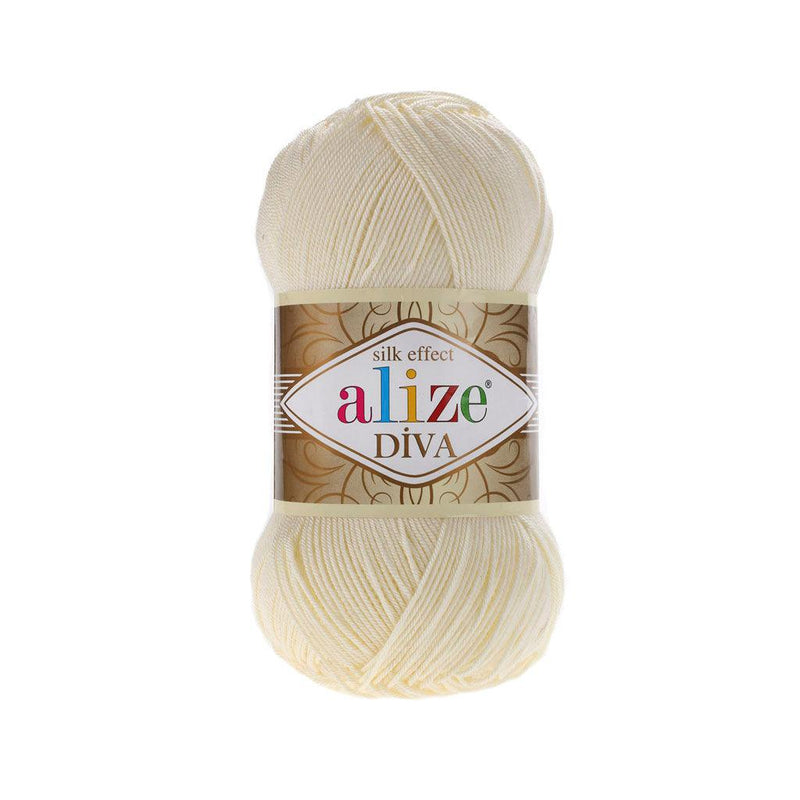 Alize - DİVA Silk Acrylic Yarn 100% Microfiber Acrylic Yarn 1 Ball skeins 100gr 383yds