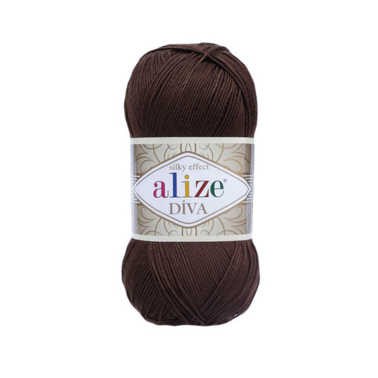 Alize - DİVA Silk Acrylic Yarn 100% Microfiber Acrylic Yarn 1 Ball skeins 100gr 383yds