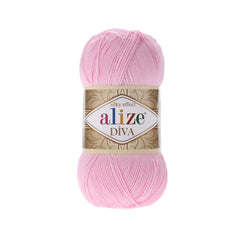 Alize - DİVA Silk Acrylic Yarn 100% Microfiber Acrylic Yarn 1 Ball skeins 100gr 383yds