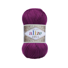 Alize - DİVA Silk Acrylic Yarn 100% Microfiber Acrylic Yarn 1 Ball skeins 100gr 383yds
