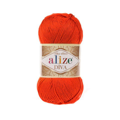 Alize - DİVA Silk Acrylic Yarn 100% Microfiber Acrylic Yarn 1 Ball skeins 100gr 383yds