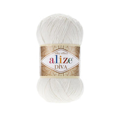 Alize - DİVA Silk Acrylic Yarn 100% Microfiber Acrylic Yarn 1 Ball skeins 100gr 383yds