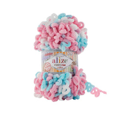 Alize - Puffy Fine Colors Yarn %100 MicroPolyester 100gr 14.5 mt Book Fanar