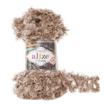 Alize - PUFFY FUR Yarn HAND KNITTING YARN - NO NEEDLES NO HOOKS COLLECTION-100% MICROPOLYESTER