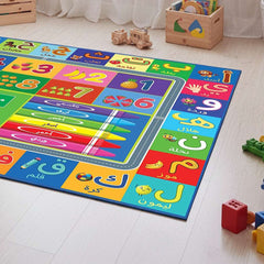 Kids Educational Alphabet Play Mat | Non-Slip Learning Rug 150 × 100 cm