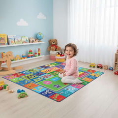 Kids Educational Alphabet Play Mat | Non-Slip Learning Rug 150 × 100 cm
