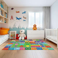 Kids Educational Alphabet Play Mat | Non-Slip Learning Rug 150 × 100 cm
