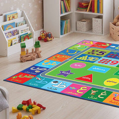 Kids Educational Alphabet Play Mat | Non-Slip Learning Rug 150 × 100 cm