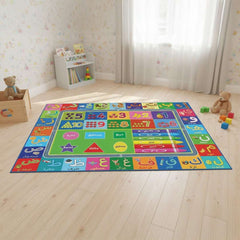 Kids Educational Alphabet Play Mat | Non-Slip Learning Rug 150 × 100 cm