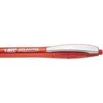 BiC ATLANTIS SOFT BALL PEN MEDIMUM RETRACTABLE - RED