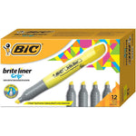 BIC BRITE LINER XL HIGHLIGHTER YELLOW