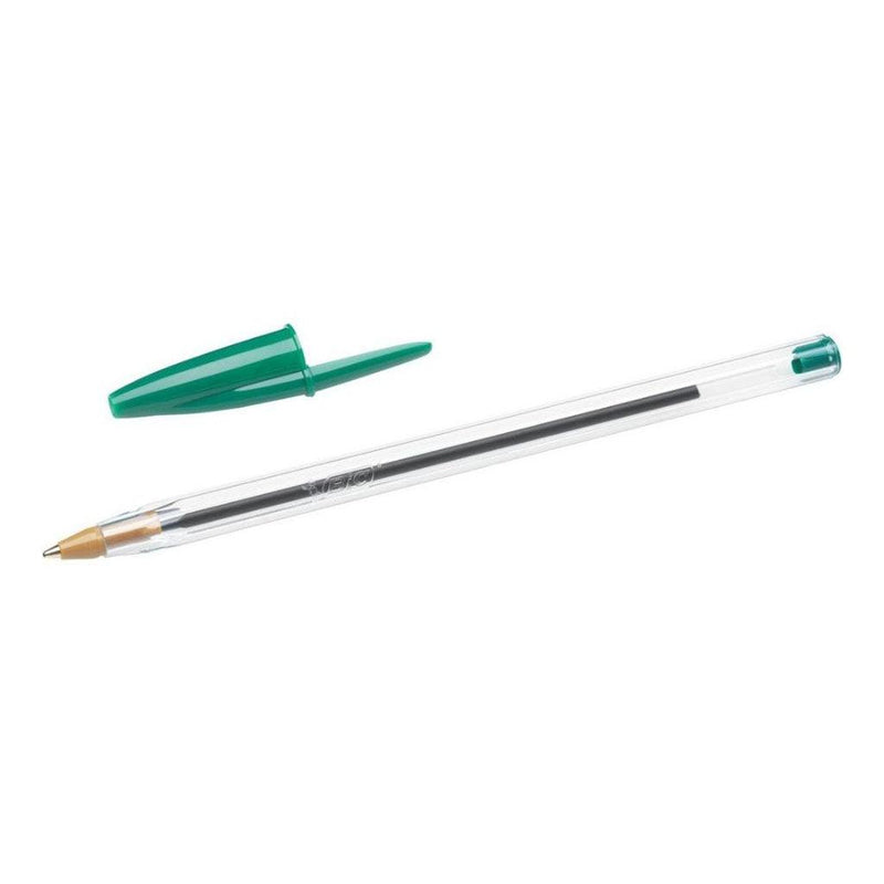 BiC CRISTAL ORIGINAL BALLPOINT PEN MEDIUM POINT 1.0mm - GREEN