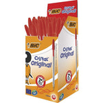 BiC CRISTAL ORIGINAL BALLPOINT PEN MEDIUM POINT 1.0mm - RED