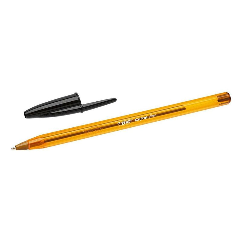 BIC CRISTAL ORIGINAL FINE BALL PEN FINE POINT (0.8MM) - BLACK COLOUR