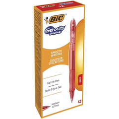 BIC GELOCITY GEL INK PEN 0.7 MM RED COLOUR, RETRACTABLE