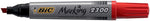 BiC PERMANENT MARKER 2300 CHISEL TIP - RED