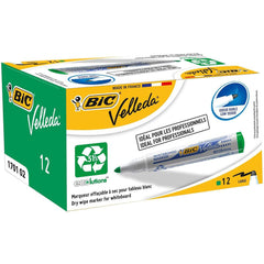 BIC WHITE BOARD MARKER 1751 CHISEL TIP, GREEN COLOUR