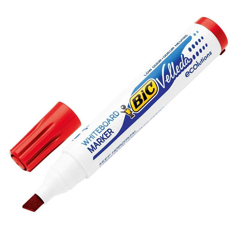 BiC WHITE BOARD MARKER 1751 CHISEL TIP - RED