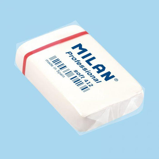 Blister pack 2 Professional Soft 412 white erasers