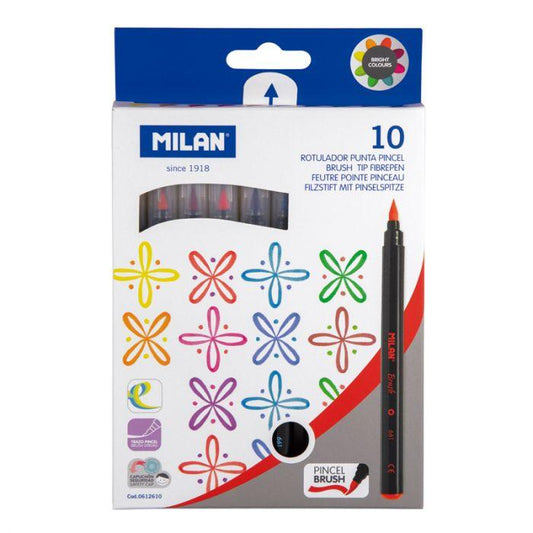 Box 10 Brush Tip FibrePens
