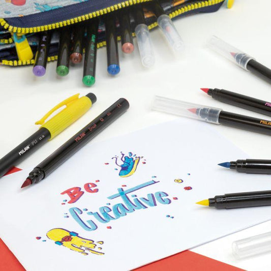 Box 10 Brush Tip FibrePens