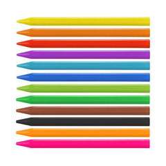 Box 12 Triangular Plastipastel (contains 2 fluo colors)