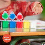 Box 6 Pots Basic Colors 25 ml Finger Paint