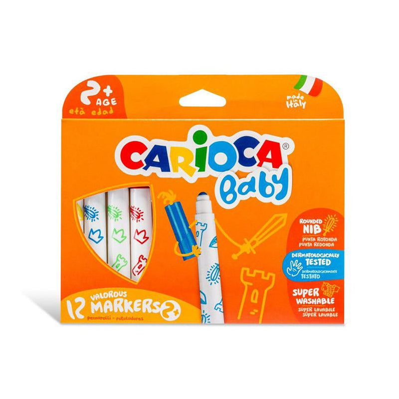 CARIOCA BABY MARKER FOR 2 plus YEARS 12 PIECES IN A PACK