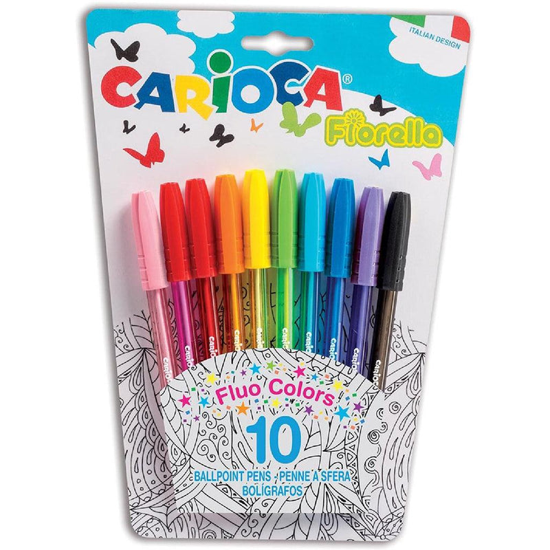 CARIOCA FIORELLA BALL PEN BLISTER 10PCS