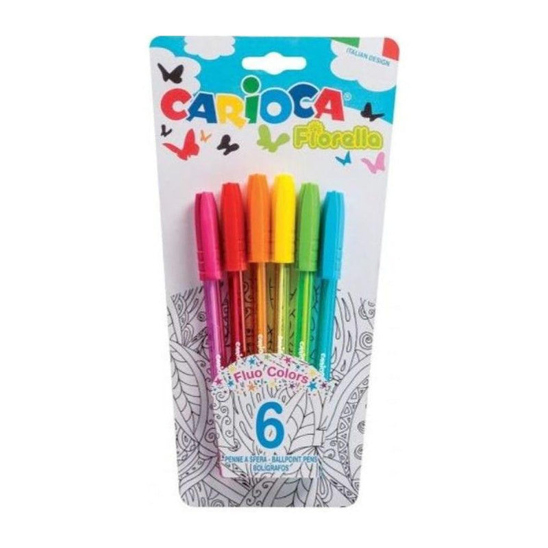 CARIOCA FIORELLA BALL PEN BLISTER 6PCS